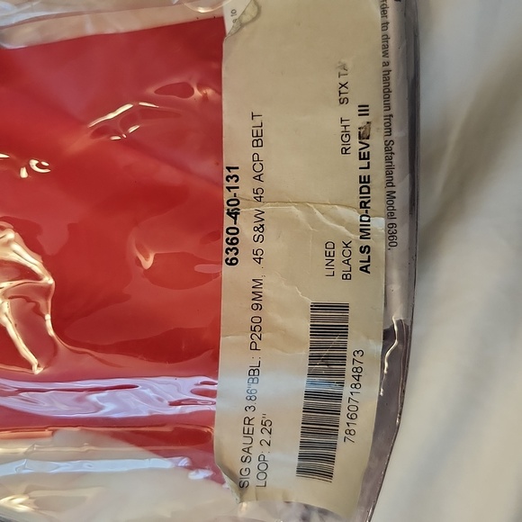 Safariland p320 holster like new - Picture 3 of 4